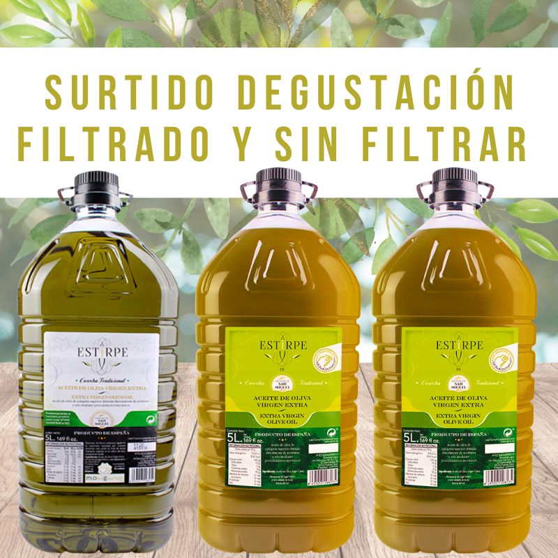 ¡AGOTADO! - Familiar Picual - Aceite de Oliva Virgen Extra 5L - Caja 3  unidades - Sin Filtrar