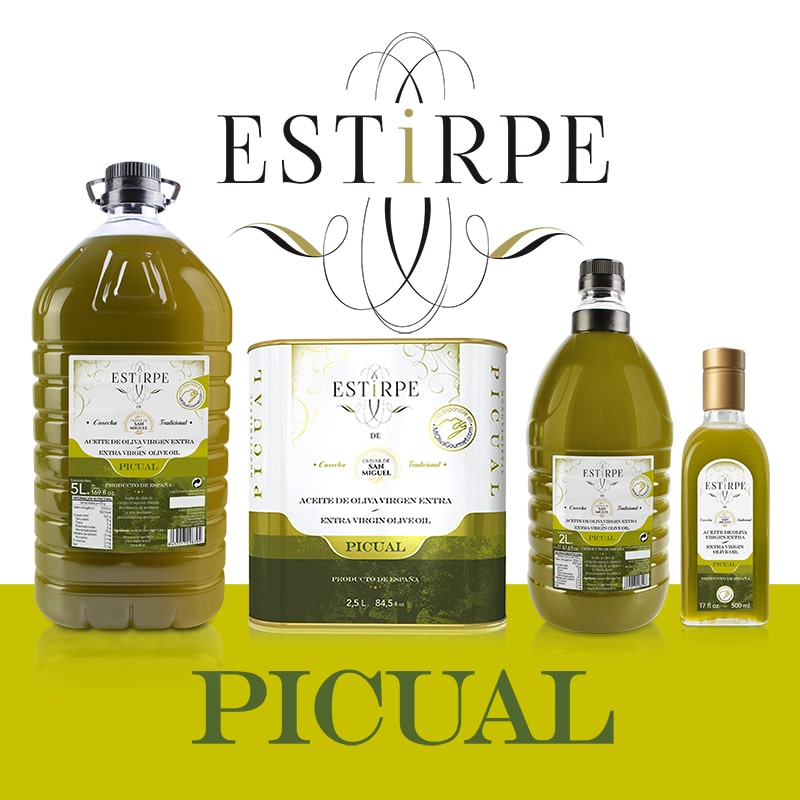 Aceite de Oliva Virgen Extra Estirpe sin filtrar Picual