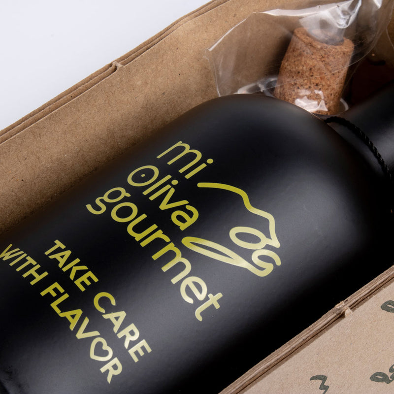 Aceitera MOG antigoteo de Cristal Opaco 500ml con Autocierre