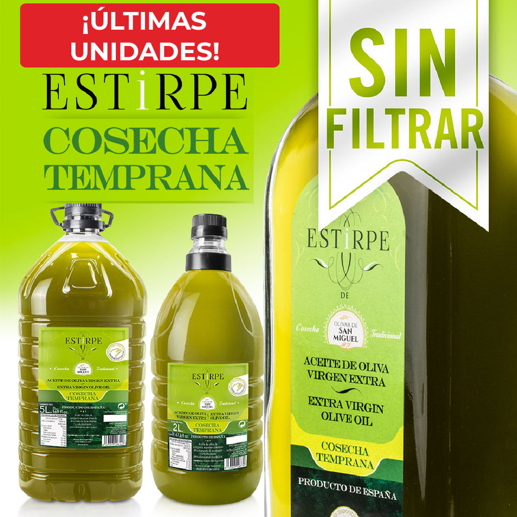 Aceite de Oliva Virgen Extra NUEVA COSECHA 2023/2024 Sin Filtrar- 1. litro  caja de 6 unidades